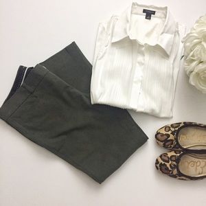 Banana Republic bi-brushed Sloan pant 2p green